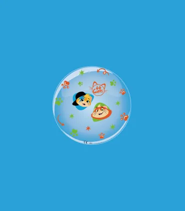 License B-Loon Print 44 Cats 10" pz5