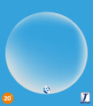 Balloon Takara Deco Bubble Clear 20" 1pc