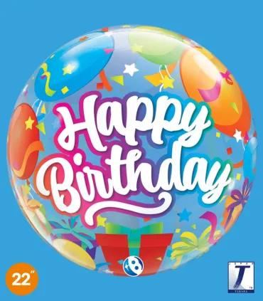 Balloon Takara Bubble Balloon Birthday Surprise 22" 1pc