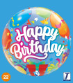 Balloon Takara Bubble Balloon Birthday Surprise 22" 1pc
