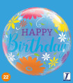 Balloon Takara Bubble Balloon Birthday Flowers & Filigree 22