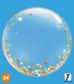 Balloon Takara Deco Gold Confetti Dots 24" 1pc