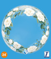 Takara Deco Wedding Floral Balloon 24" 1pc