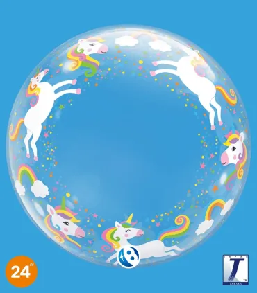 Takara Deco Unicorns and Rainbows Balloon 24" 1pc