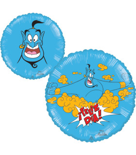 Mylar Aladdin Genio Lamp Feliz Dia Round 18" 1pc