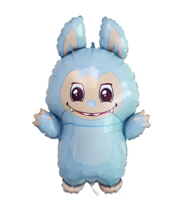 Mylar Angry Bunny Blue SuperShape h26" 1pc
