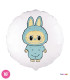 Mylar Angry Bunny Light Blue Round 18" 1pc
