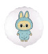 Mylar Angry Bunny Light Blue Round 18" 1pc