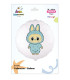 Mylar Angry Bunny Light Blue Round 18" 1pc