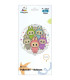 Mylar Angry Bunny Family Round MiniShape 9" cf. 5pcs