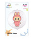 Mylar Angry Bunny Pink Round 18" 1pc