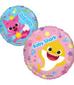 Mylar Baby Shark - Pinkfong Wonderstar Round 18" 1pc