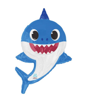 Mylar Papa Shark SuperShape h28" 1pc