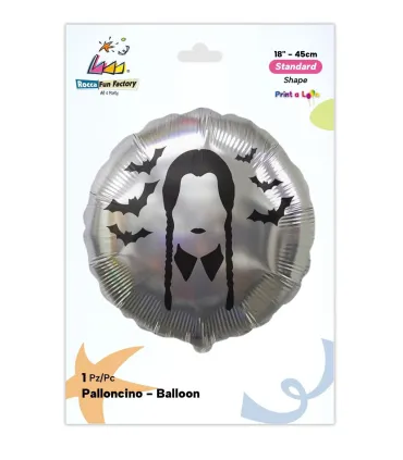 Mylar Bad Girl Silver Round 18" 1pc
