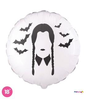 Mylar Bad Girl White Round 18" 1pc