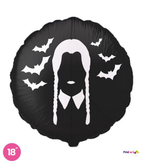 Mylar Bad Girl Black Round 18" 1pc