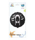 Mylar Bad Girl Black Round MiniShape 9" cf. 5pcs