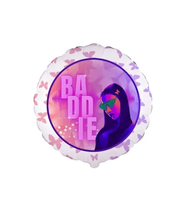 Mylar Baddie Round 18" 1pc