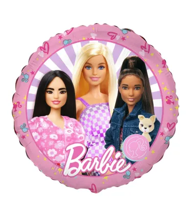 Mylar Barbie Round 18" 1pc
