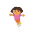 Mylar Dora L'Esploratrice MiniShape h9" pack 5pcs
