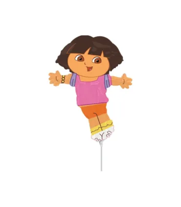 Mylar Dora L'Esploratrice MiniShape h9" pack 5pcs