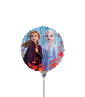 Mylar Frozen 2 Elsa Anna Olaf Round MiniShape 9" pack 5pcs