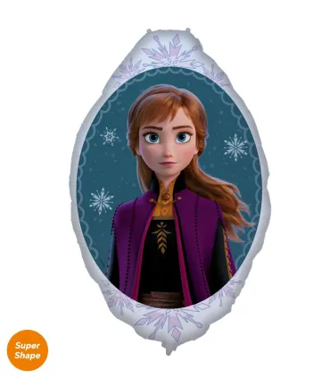 Mylar Frozen Anna SuperShape Mirror h35" 1pc