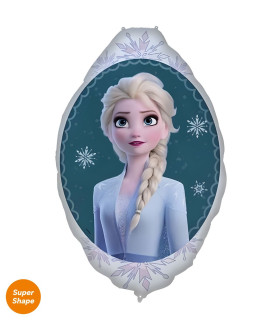 Mylar Frozen Elsa SuperShape Mirror h35" 1pc