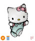 Mylar Hello Kitty Hug SuperShape h31" 1pc