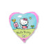 Mylar Hello Kitty Garden Heart 18" 1pc