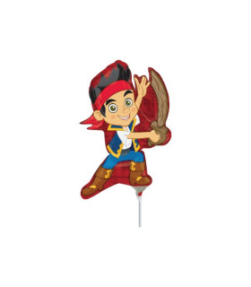 Mylar Jake the Pirate MiniShape h9" pack 5pcs