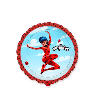 Mylar Ladybug Jump Round 18" 1pc