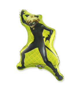 Mylar Miraculous Cat Noir SuperShape h35" 1pc