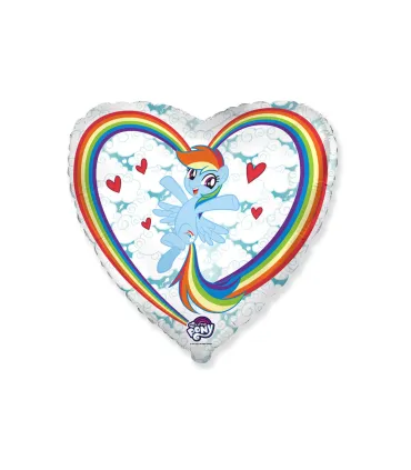 Mylar My Little Pony Hugs Clouds Heart 18" 1pc