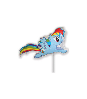Mylar My Little Pony Rainbow Dash MiniShape w16" pack 5pcs