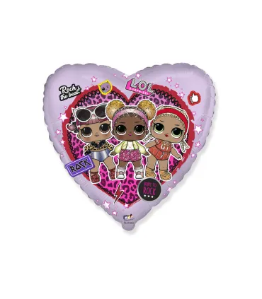 Mylar Lol Lilac Heart 18" 1pc