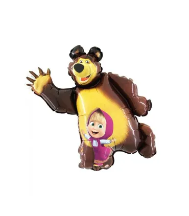 Mylar Masha and the Bear MiniShape h12" pack 5pcs