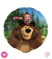 Mylar Masha and Round Bear 18" 1pc