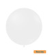 26" White 200 Rocca Decorator Line Latex Balloons bag of 2pcs