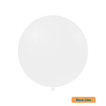 26" White 200 Rocca Decorator Line Latex Balloons bag of 2pcs