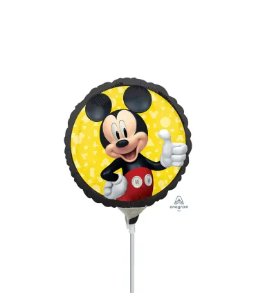Mylar Mickey Mouse Forever Round MiniShape 9" pack 5pcs