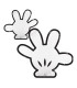 Mylar Mickey Mouse SuperShape Glove w28" 1pc