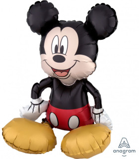 Mylar Mickey Mouse Sitting 3D h18" 1pc