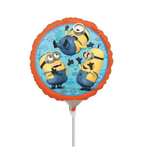 Mylar Despicable Me Round MiniShape 9" pack 5pcs
