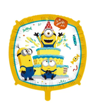 Mylar Minions Square Ribbon Weight 18"