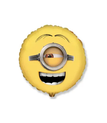 Mylar Minions Stuart Round Face 18" 1pc
