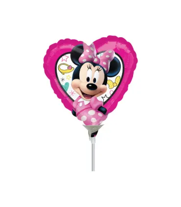 Mylar Minnie Heart MiniShape 9" pack 5pcs