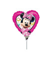 Mylar Minnie Heart MiniShape 9" pack 5pcs