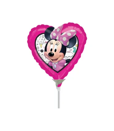 Mylar Minnie Heart MiniShape 9" pack 5pcs