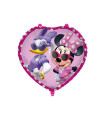 Mylar Minnie and Daisy Duck Weight Heart Ribbon 18" 1pc
